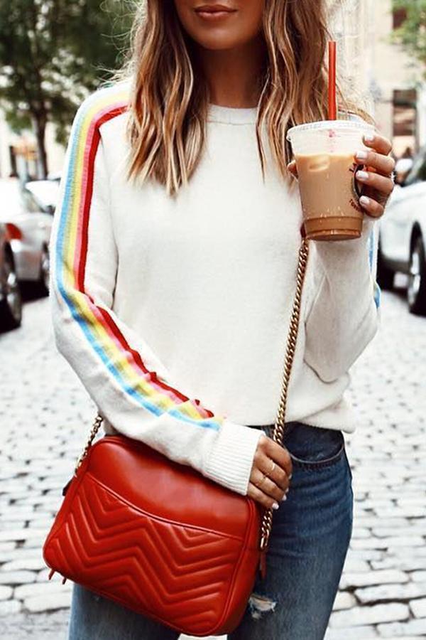 Rainbow Long Sleeve Sweater