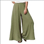 Large Casual Cotton Linen Loose Wide Leg Pants