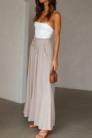 Solid Color Lightweight Flowy Wide Leg Pants