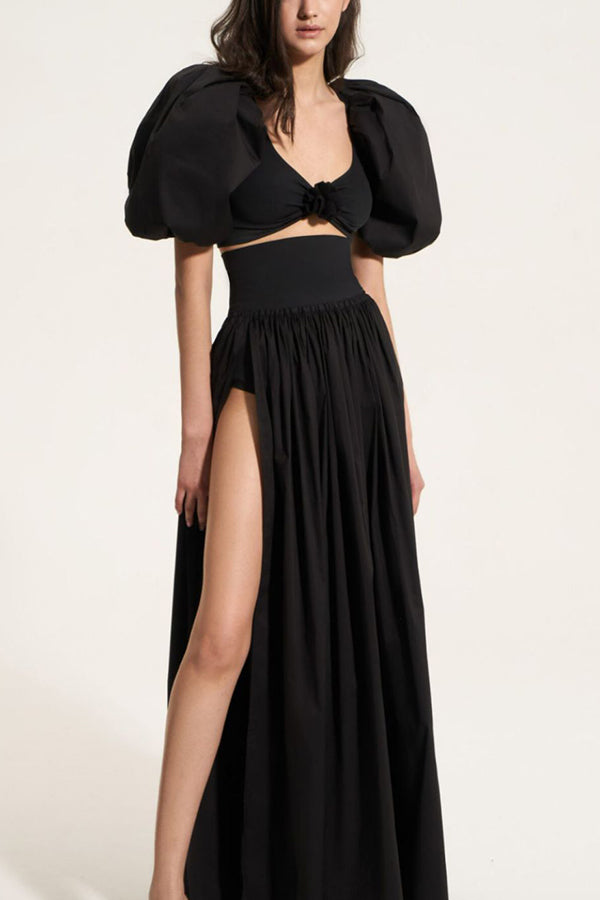 High Slit French Dress Set