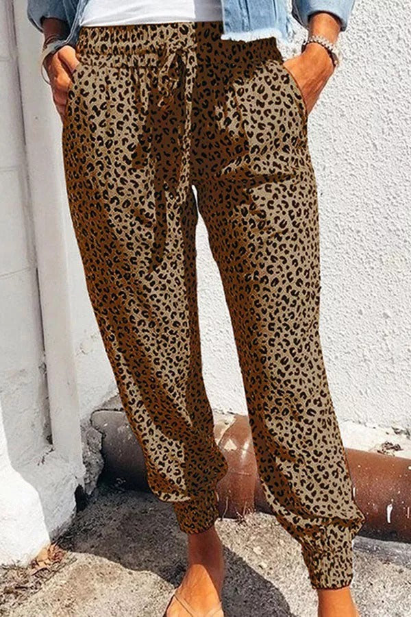 Pantalon décontracté léopard Only Sunshine