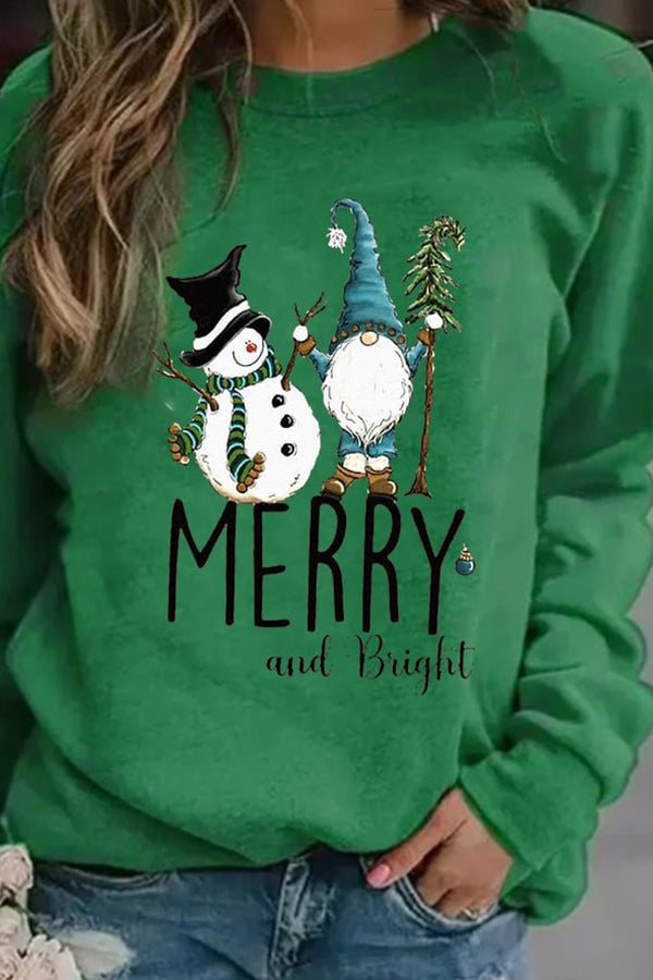 Sweatshirt mit Schneemann-Print als Weihnachtsgeschenk