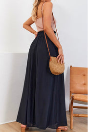 Solid Color Lightweight Flowy Wide Leg Pants