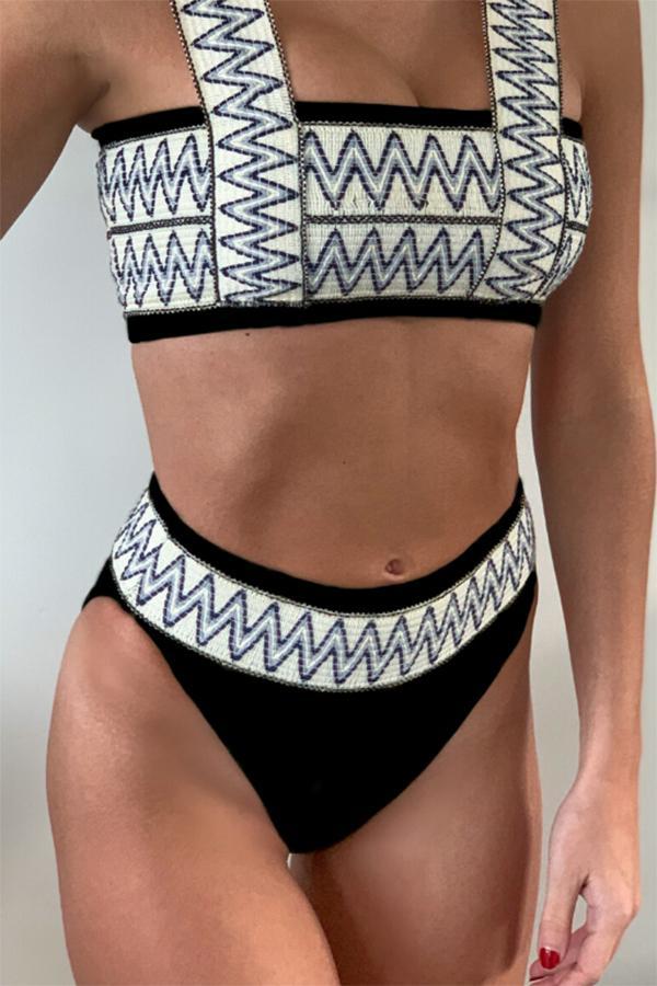 Bikini à broderies ethniques