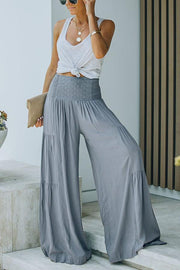 Doyle Smocked Eyelet Wide Leg Pants