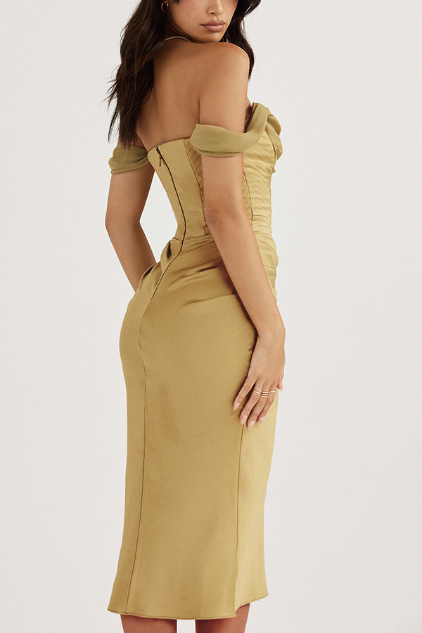 hip wrap tube top mermaid skirt