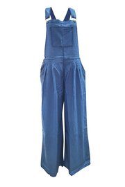 Lässiger, einfarbiger, trägerloser Jumpsuit mit Taschenfalten