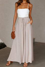 Solid Color Lightweight Flowy Wide Leg Pants