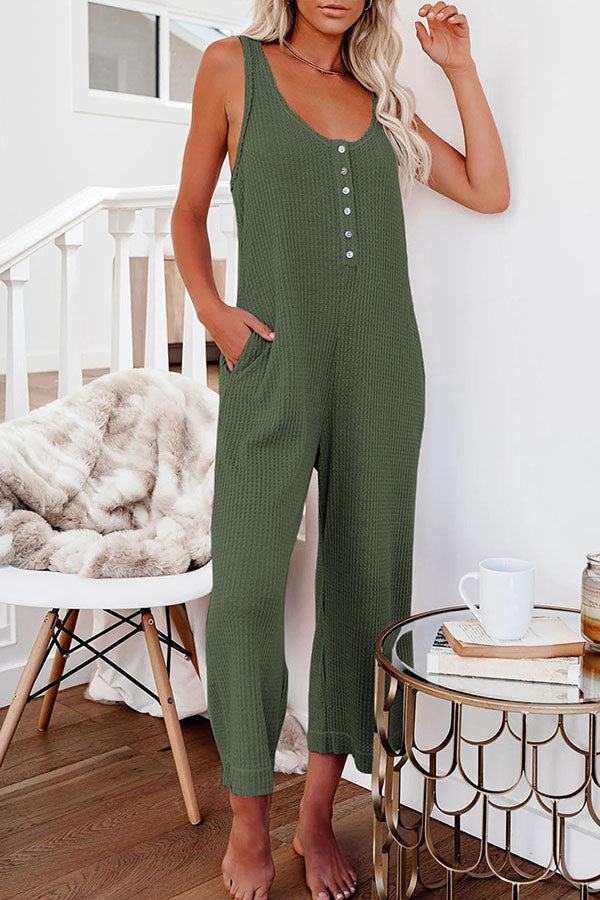 Spring Ahead Pocketed Thermal Jumpsuit