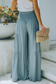 Doyle Smocked Eyelet Wide Leg Pants