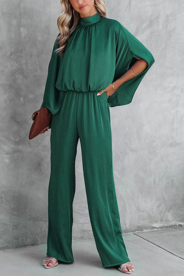 Satin Wide Leg Jumpsuit