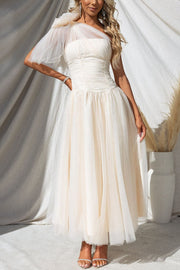 Dress of Your Dreams Tulle One Shoulder Maxi Dress