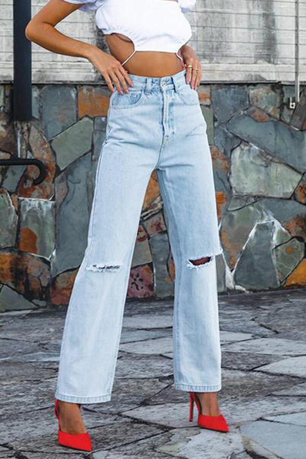 women's cut straight jeans
