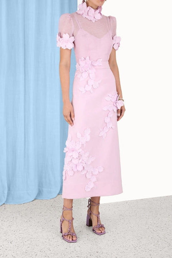 Robe midi fleurie High Tide