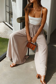 Solid Color Lightweight Flowy Wide Leg Pants