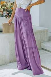 Doyle Smocked Eyelet Wide Leg Pants