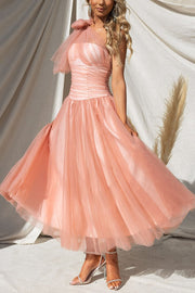 Dress of Your Dreams Tulle One Shoulder Maxi Dress