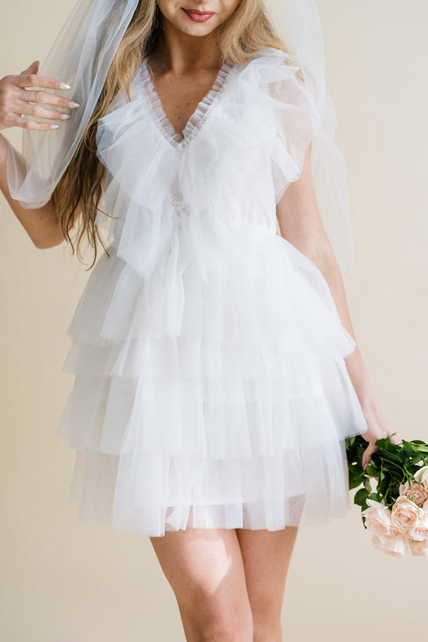 Tulle Ruffle Dress