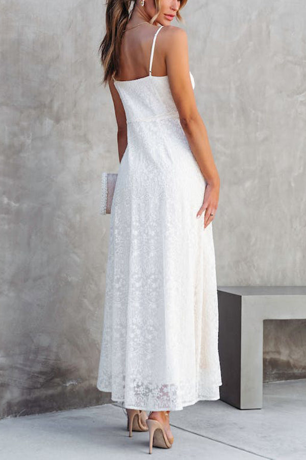 GOOD KIND LACE EMBROIDERED MAXI DRESS