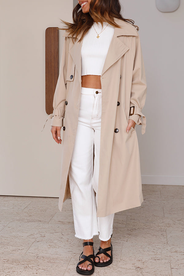 Samara Single Breasted Lapel Trench Coat